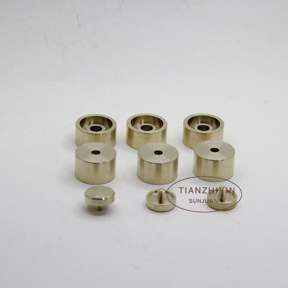 Trumpet Trim Kit Caps Raw Brass Custom parts Trumpet Trim Kit Heavy