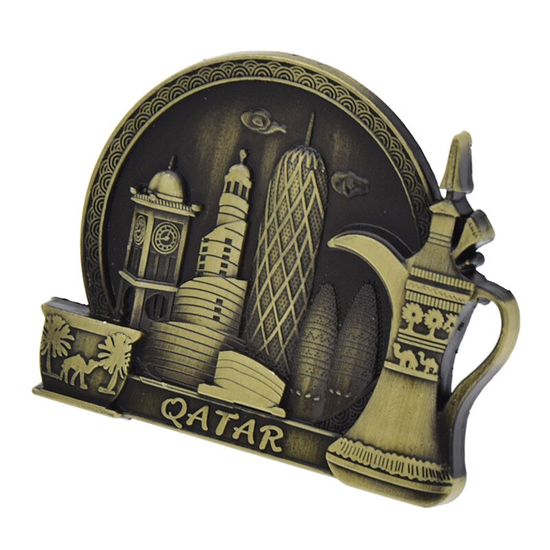 Qatar Tourist Souvenir Fridge Magnet Craft Refrigerator Sticker Decals DIY Handmade Home Decoration