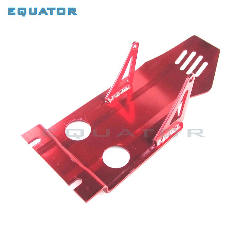 MOTORCYCLE HEAVY DUTY ALLOY BASH PLATE ALUMINUM SKID PLATE ENGINE PROTECTING PLATE PIT BIKES ATOMIK yx140 150 160CC: Red