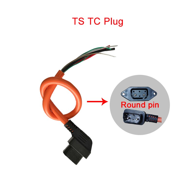 Chargeur et boîtier de charge pour Super SOCO TC MAX TS, accessoires d&#39;origine, prise de batterie et câble: TS TC Plug Round