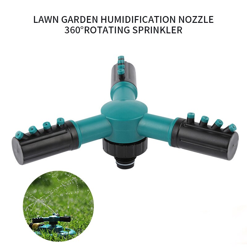 Aankomst Tuin Sprinklers Automatisch Sproeisysteem Gras Gazon 360 Graden 3 Nozzle Cirkel Roterende Irrigatie Systeem