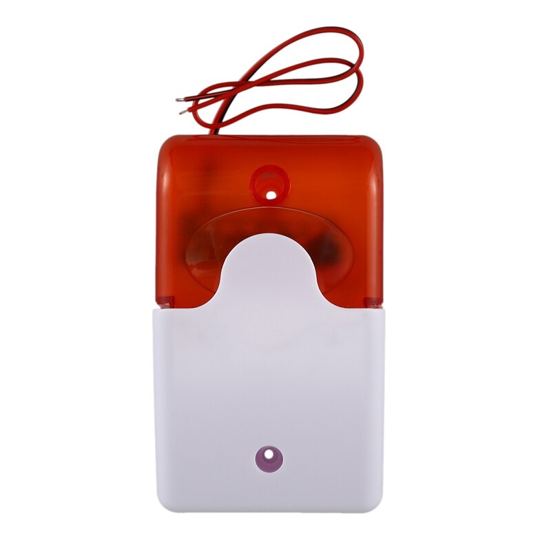 Live Loud Siren Host ,Wired Mini Alarm Siren Horn, 110 Decibels Siren Sound Alert Warning Alarm For Horn Home 12v Red And Black Wired Mini Alarm Siren Horn Live Loud Siren Host Ring Sensor