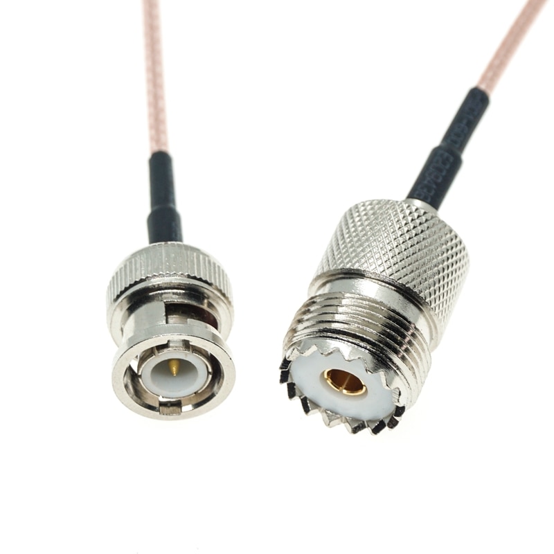 BNC mâle vers UHF femelle, So239 So-239, prise droite, câble RG316