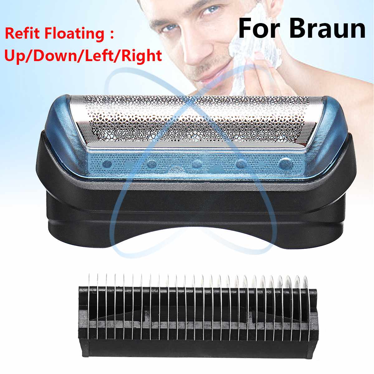 Lámina de afeitadora flotante reacondicionada para BRAUN 11B Series 5682/5683/5685, producto de baño, accesorio de afeitadora, lámina de repuesto