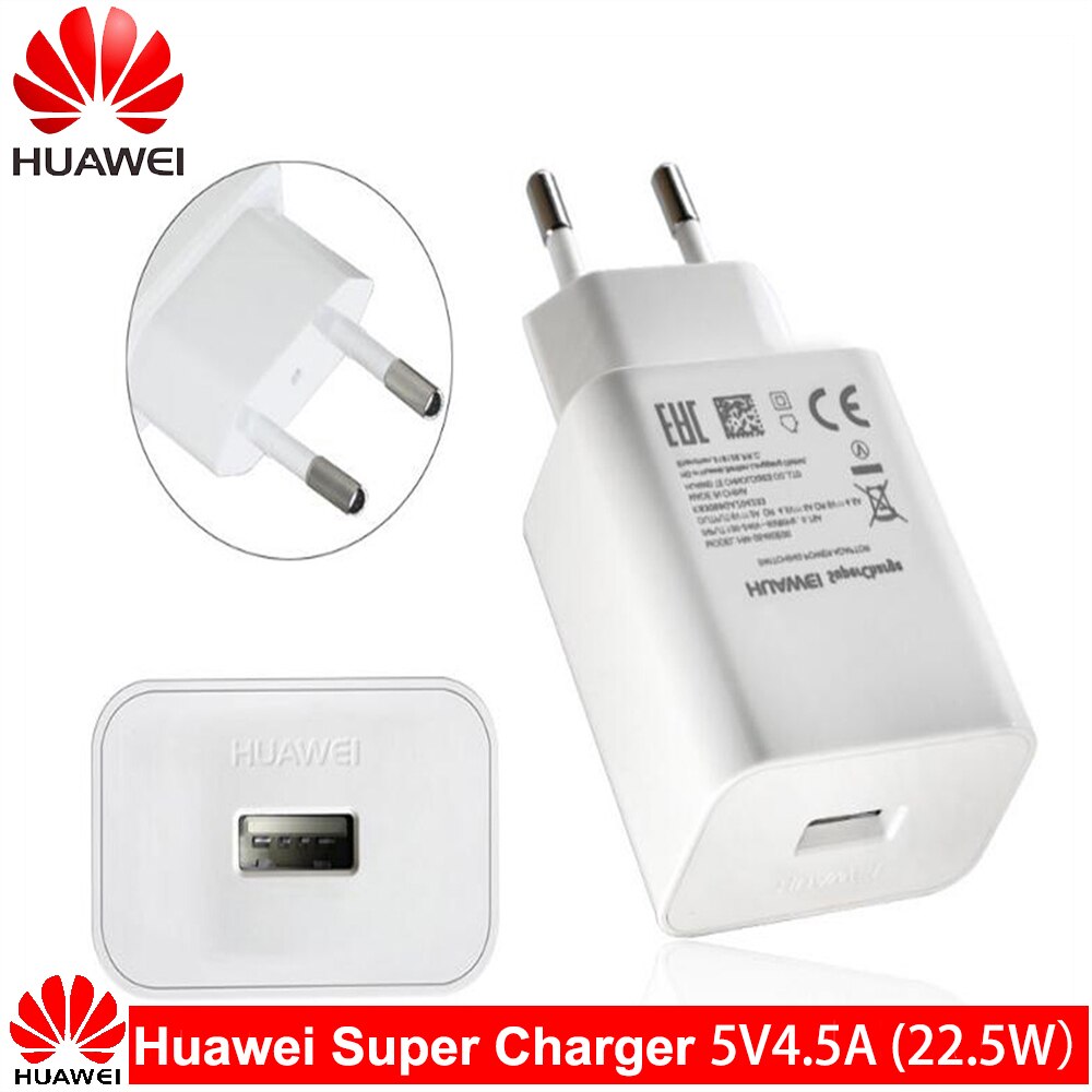 4,5 V 5A HUAWEI Original Schnelle Ladegerät Kamerad10 9 Kamerad20 P20 Profi Super ladung Schnell Reise Zauberstab Adapter 5V 4,5 EIN Typ-C 3,0 USB Kabel