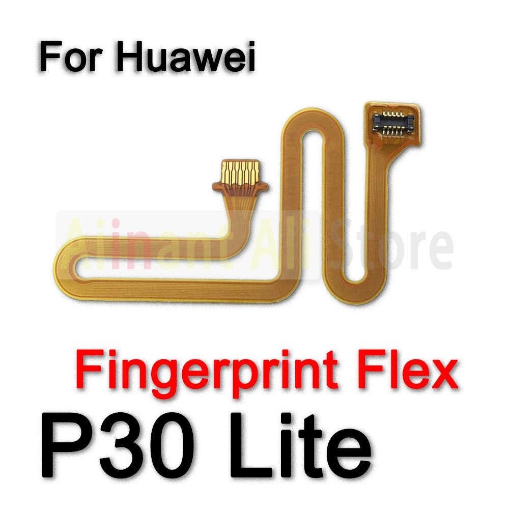 Original Zurück Heimat-Geschmack Fingerabdruck Sensor biegen Kabel Für Huawei P 10 20 30 P10 P20 P30 Lite berühren Ich würde Fingerabdruck biegen Kabel: P30 Lite ZWP