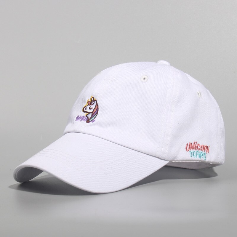 Mädchen Regenbogen Baseball Kappe Sommer Hüte Männer Frauen Snapback Cartoon Einhorn Basebaal Hut Kappe Für Mädchen Lässig Ausgestattet Casquette: E