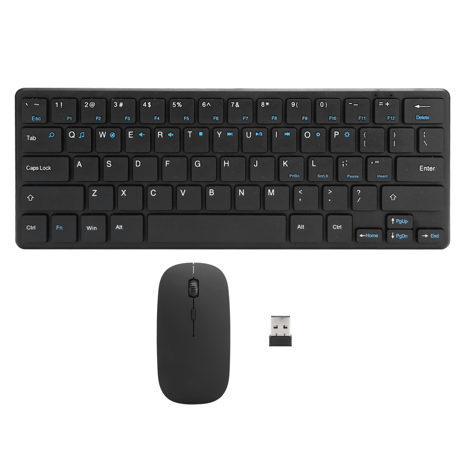Universal 2,4g usb receiver keyboard and mouse set, wireless keyboard and mouse set, plug and play for pc, laptop, computer accessories