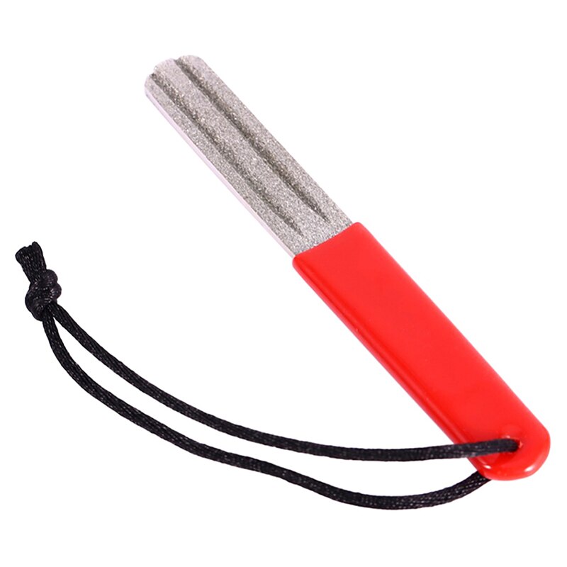 Red Diamond Grinding Machine Double-sided Groove For Fly Fishing Stone Grinding Han Sharpening Grinding Accessories Gear Fi H0F1