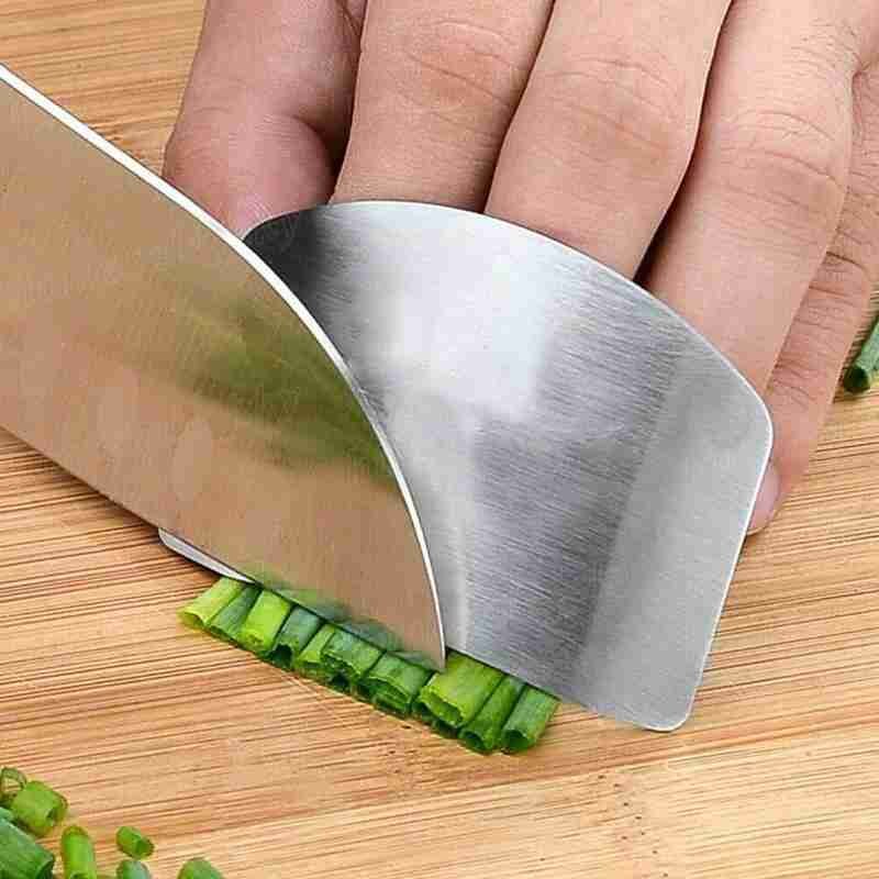 Rustfritt stål fingerbeskyttelse beskytte finger håndkuttet verktøy kuttbeskytter tilbehør knivbeskyttelse håndfinger kjøkken ga  h5 m 7