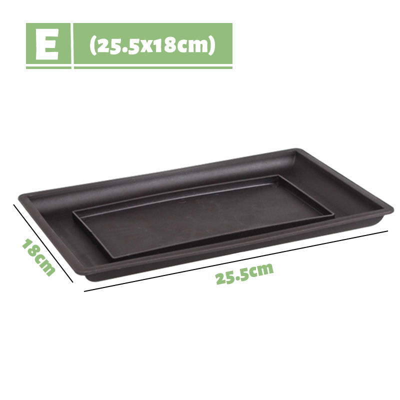 Imitatie Paars Zand Plant Tray Voor Plastic Bloempot Balkon Vierkante/Rechthoekige/Hexagon Potten Bonsai Kom Tuin Decoratie: E