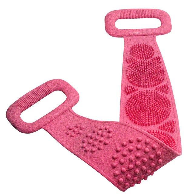 Brosse magique de bain en Silicone, pour le corps, pour le lavage de la peau et la douche: Rose