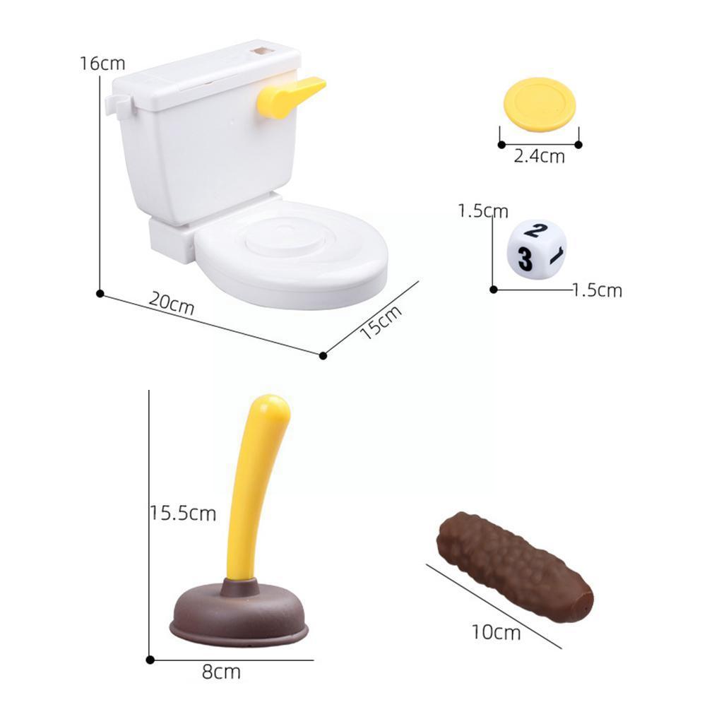 Wc Spielzeug Eigenartigen Pooping Spülung Wc Parodie Kacke Schießt Heikles Spielzeug SpüLunge Raserei Spiel Für freundlicher Kolben Wc Spaß F0m1