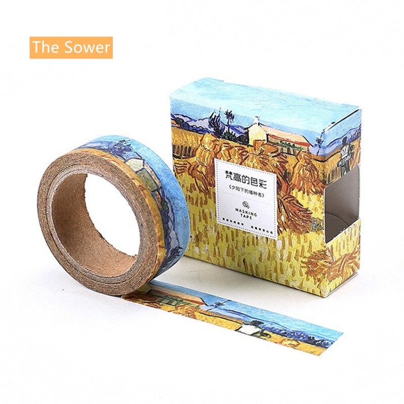 Van Goah Schilderen Papier Washi Tape 15 Mm Starry Night Irissen Abrikoos Zelfklevende Masking Tapes School Decoratie Stickers 6186: The Sewer