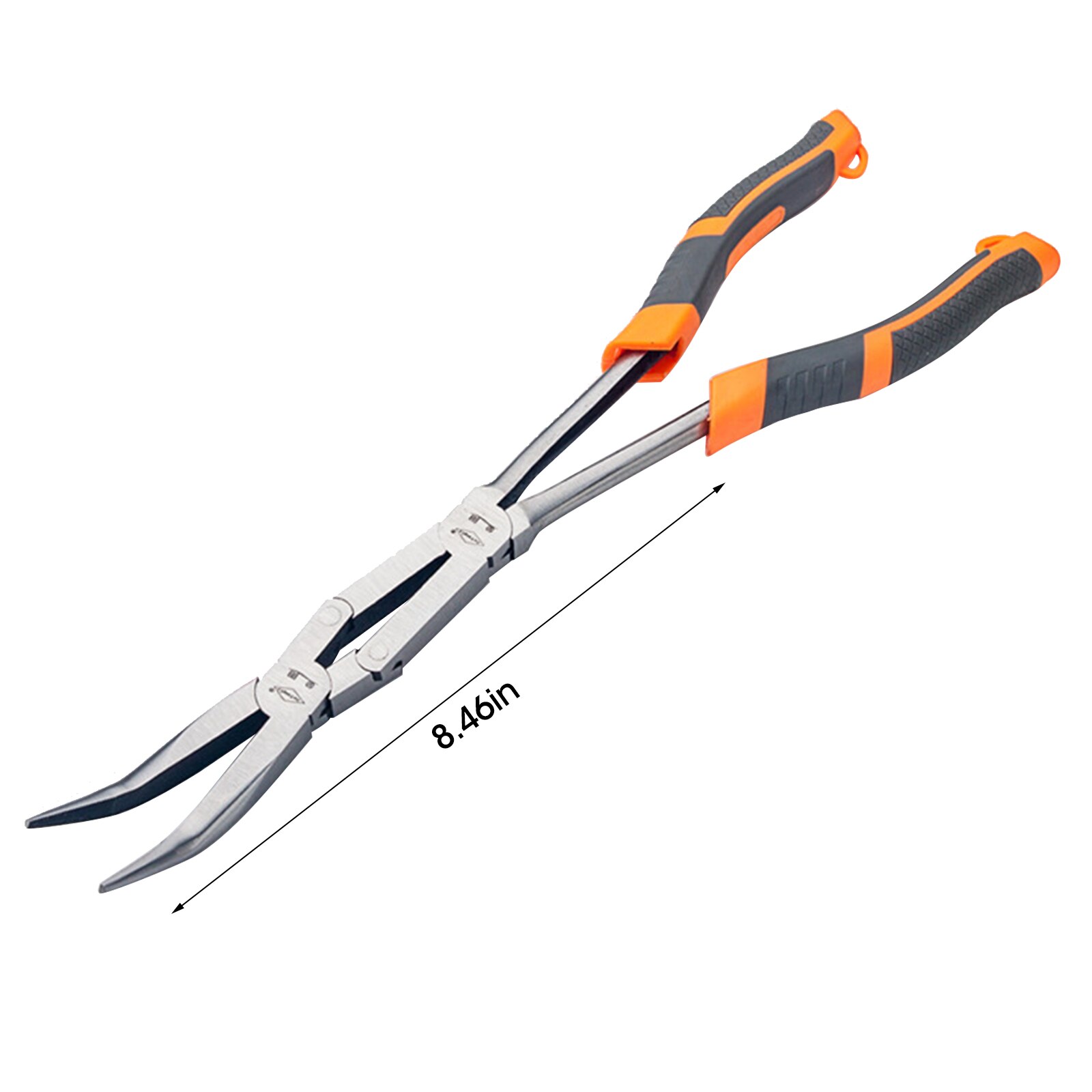 Lange Zange Gerade 45 90 Grad O-bilden Biegen Nadel Nase Zangen 13 &quot;Stecker Abzieher Multi-funktionale mechanik Hause Hand Werkzeug: 45Grad länger