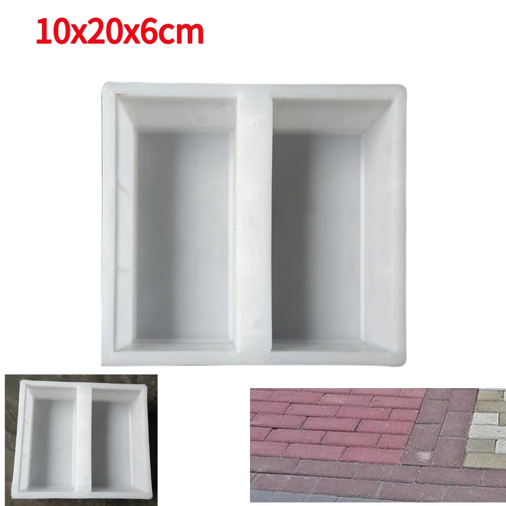 Giardino di casa cortile fai da te pavimentazione stampo strada cemento mattone intaglio pietra percorso pavimentazione strada Walk Maker stampo imitazione: Grigio scuro