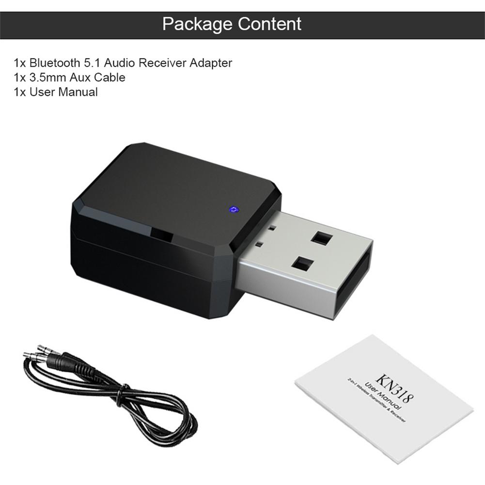 Wireless USB Bluetooth Adapter for Computer Bluetooth Lightweight Adapter Bluetooth Receiver Transmitter
