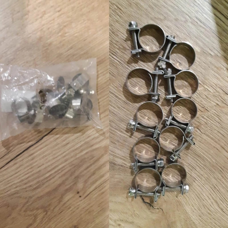 10 stücke/einstellen 304 Edelstahl Mini Schlauch Klemme Kleine Befestigung Rohr Klemmen Marine Edelstahl Rohr Klemme Armaturen Kraftstoff linie Clips Klem