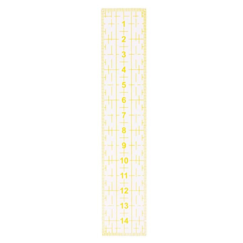 Measuring Tool Quilting Ruler Patchwork Sewing Foot Aligned Grid Cutting Edge Tailor Craft Handmade Quilt Ruler 15*3 cm