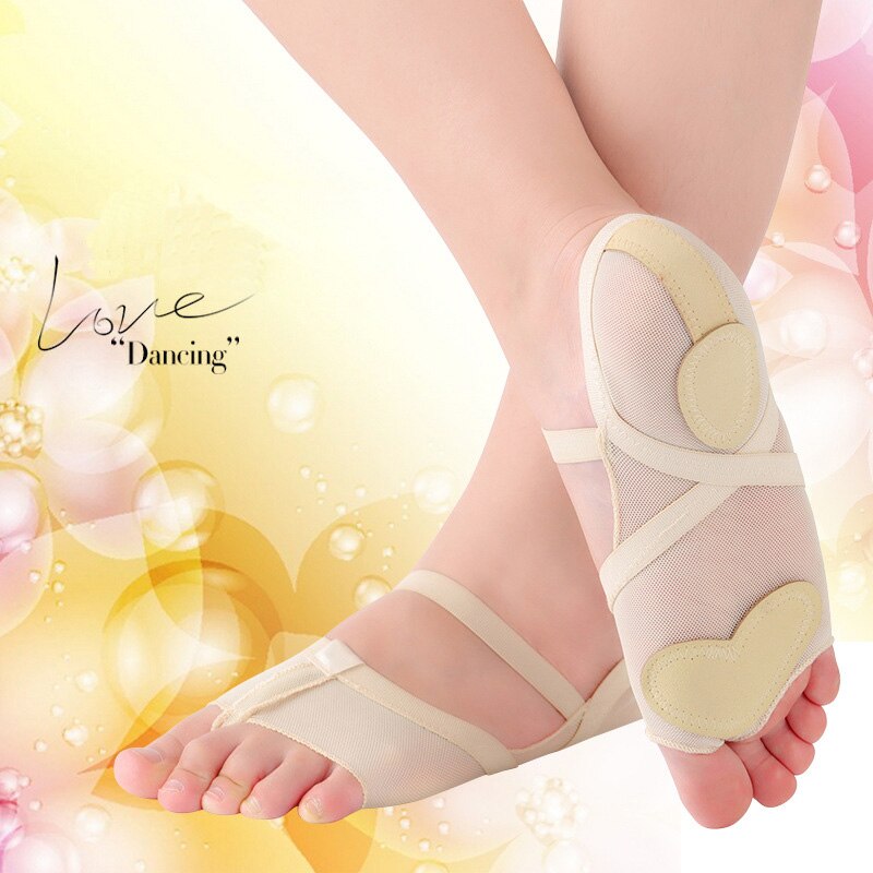 Ushine fuld fod pad træning mave fitness ballet dans ballet yoga dans sokker ballet sko kvinde: Sikring / Xl (40-41)
