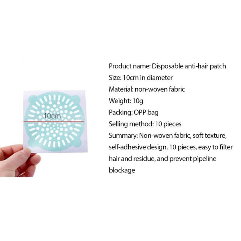 Snel ! 10Cm Keuken Wegwerp Drain Sticker Haar Filter Afvoer Gootsteen Badkamer Schoonmaken Papier Drain Stopper Stickers