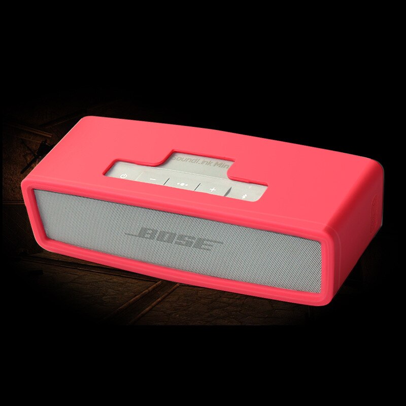 EVA Travel Hard Case Compatibel voor Bose Soundlink Mini 2/Mini 1 Draagbare Draadloze Bluetooth Speaker: Silicone Red