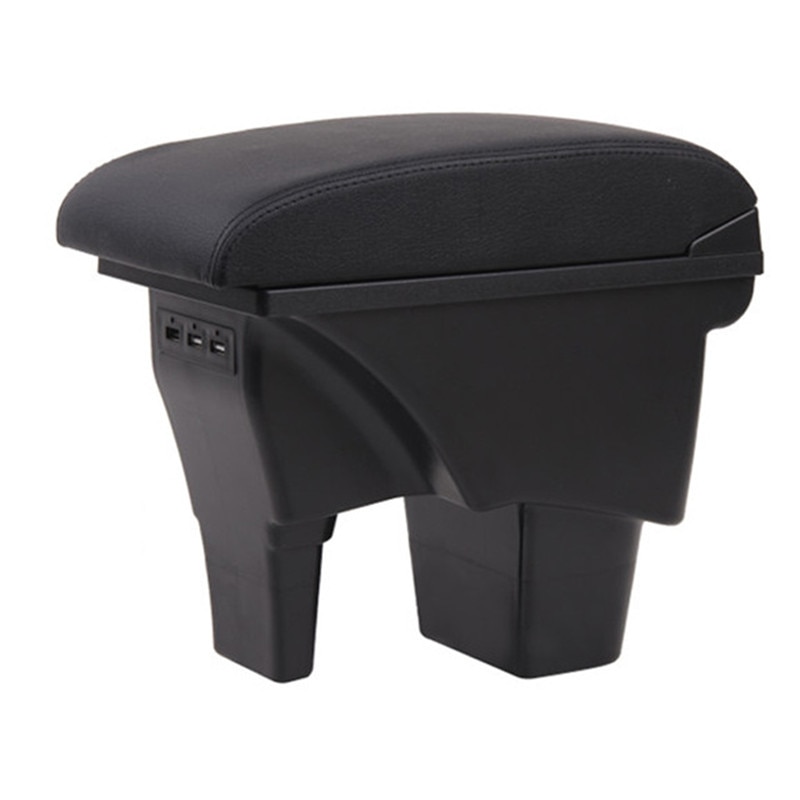 Car secretary For Suzuki VITARA Handrail Storage Box Car Interior Handrail Double Rechargeable USB Black Leather Arm Rest
