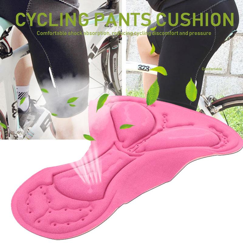Almohadillas de esponja duraderas sillín de bicicleta al aire libre pantalones de Gel de sílice almohadilla accesorios de bicicleta piezas policromáticas