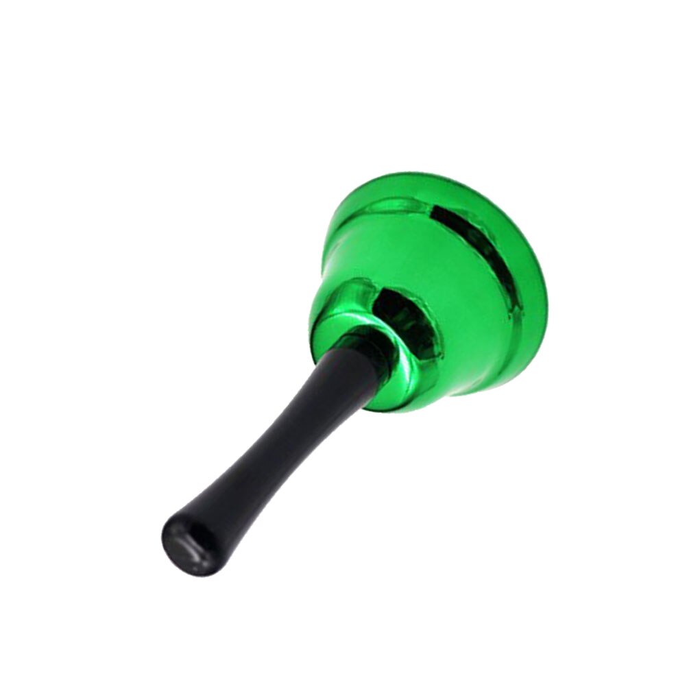 1Pc Metal Hand Bell Portable Durable Handbell Hand Percussion Bells Musical Instrument Blue