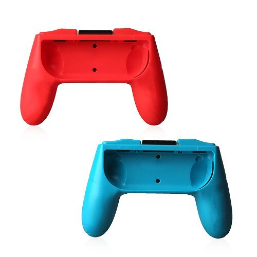 2pieces/set Controller Grips Joy-Con Case For Nintend Switch Joy Con Handle NS N-Switch Game Console Accessories: Red Blue With BOX