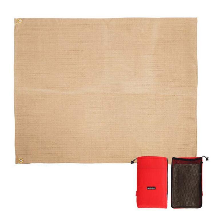 Heat Protector Fire Pit Mat Fire-Resistant for Decks Grill Floor Mat Outdoor, Solid Pad Grill Bonfires Fireplace Mat Fire: 100x80cm