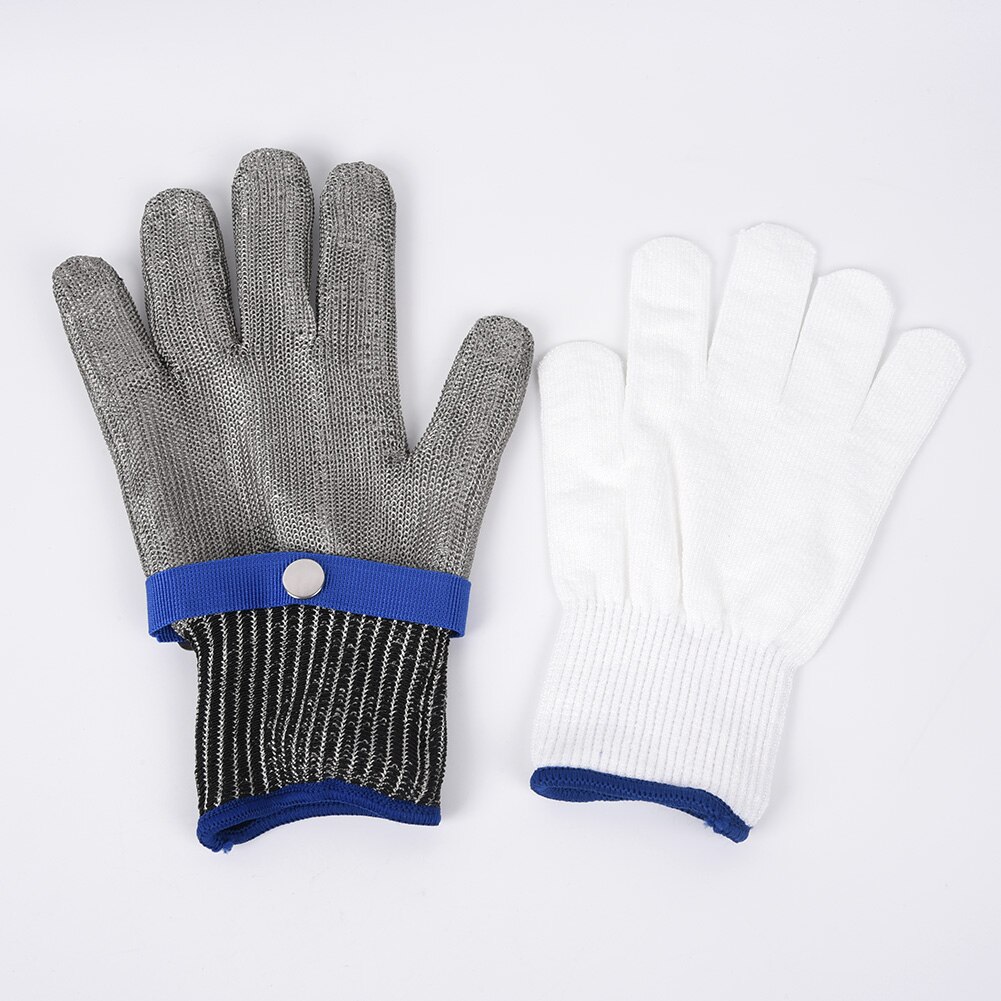 Stainless Steel Metal Mesh Butcher Glove Safety Cut Proof Stab Resistant Hppe Cut Glove Steel Wire Glove