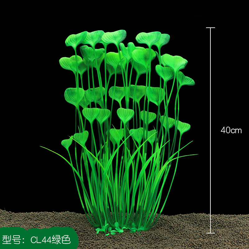 40cm Tall Artificial Aquarium Plants for Aquarium Ornament Underwater Plants Water Seaweed Fish Tank Decoration: WHITE