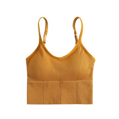 ladies camisole without steel ring beautiful back wrapped chest long bra base sports tube top