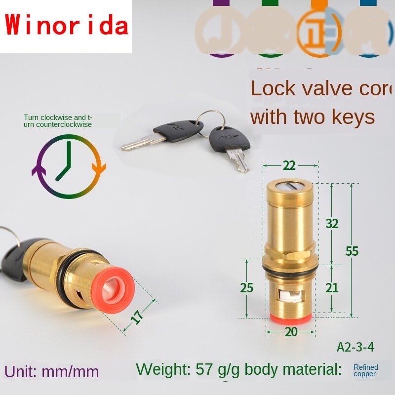 Faucet Copper Valve Core and Cold Water Fast Opening Triangle Valve Switch Ceramic Valve Core Copper Head Repair Parts: Section J Forward