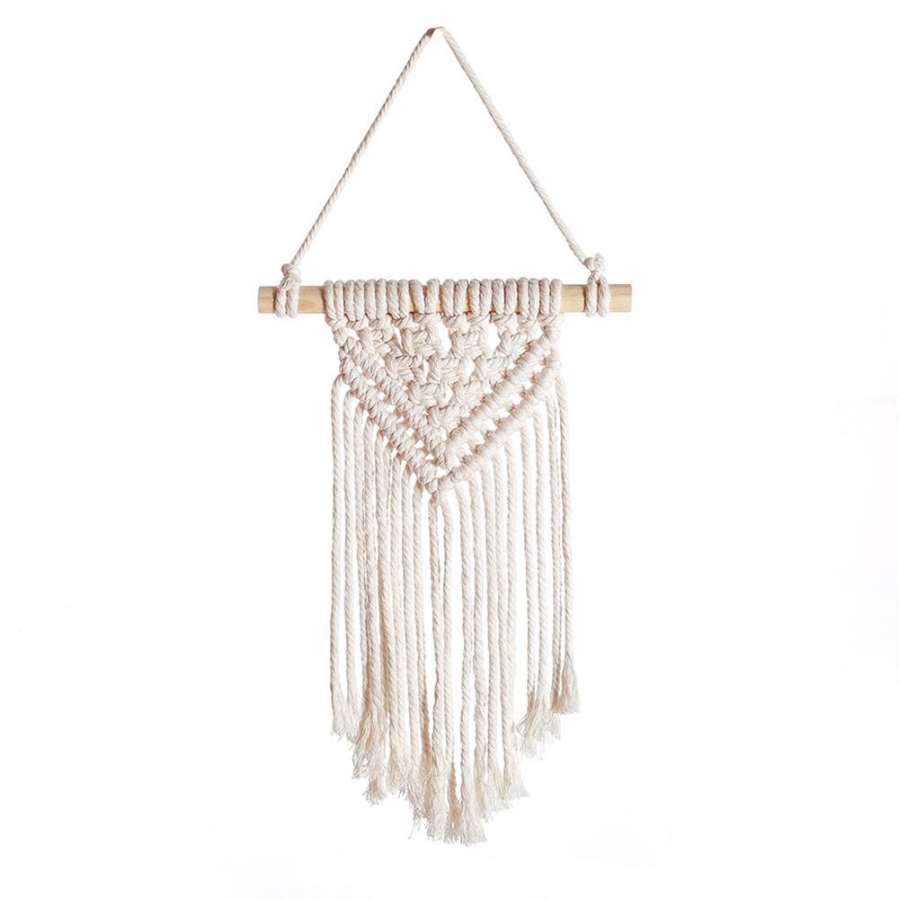 100% Natural Handmade Bohemian Chic Macrame Wall Hanging Tapestry Wall Decor Wall Art Woven Knitted Decoration: F486