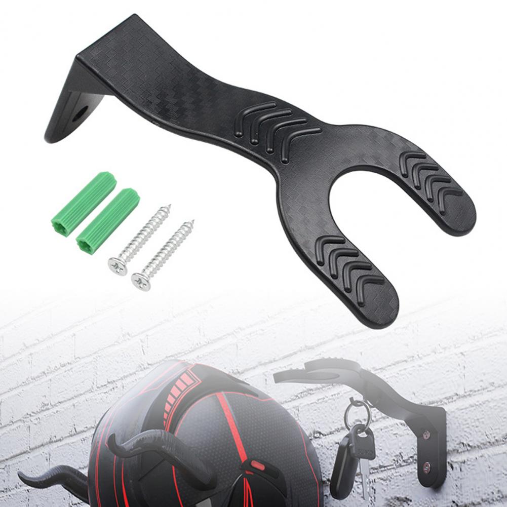 Wall Mount Motorcycle Helmet Holder with Screws Motorbike Bicycle Sports Baseball Rugby Football Helmet Display Rack Hanger