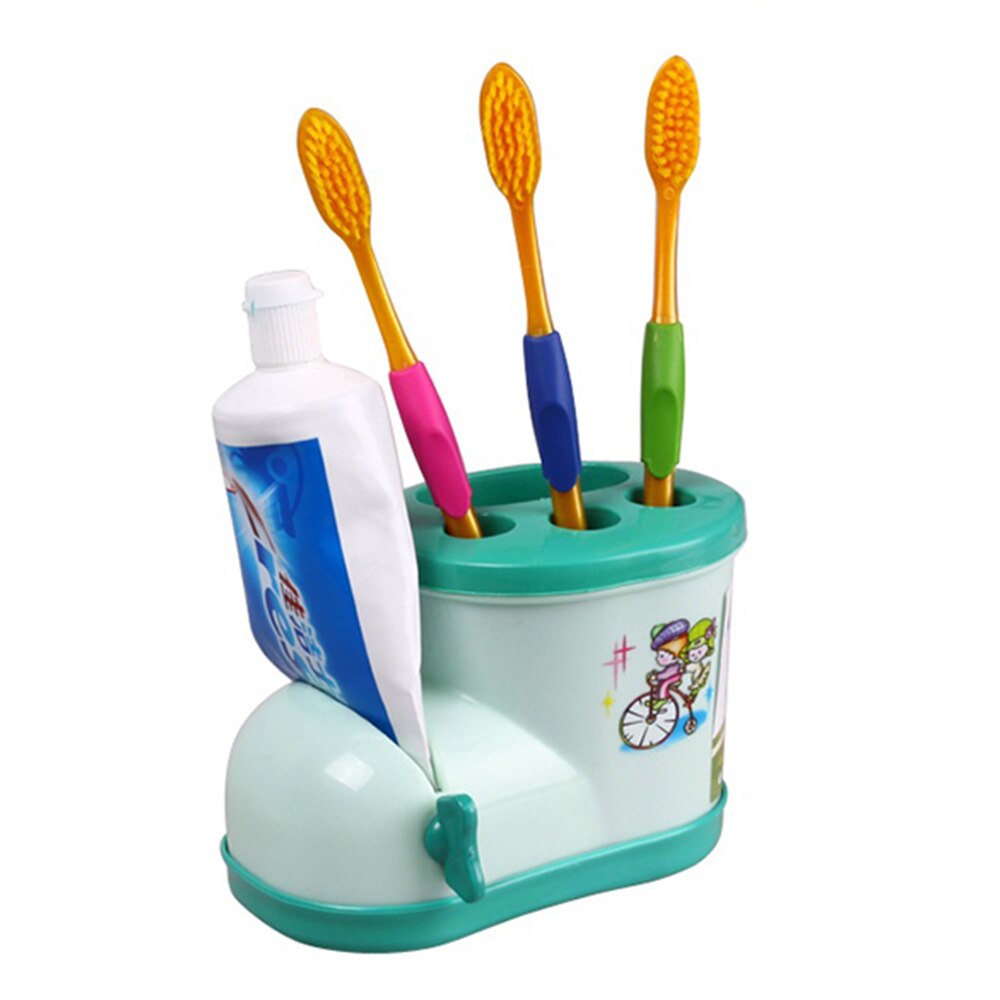 Cute Boots Toothbrush Holder with Toothpaste Squeezer Practical Bathroom Ultraviolet Sterilizer Automatic Toothpaste Dispenser: boots
