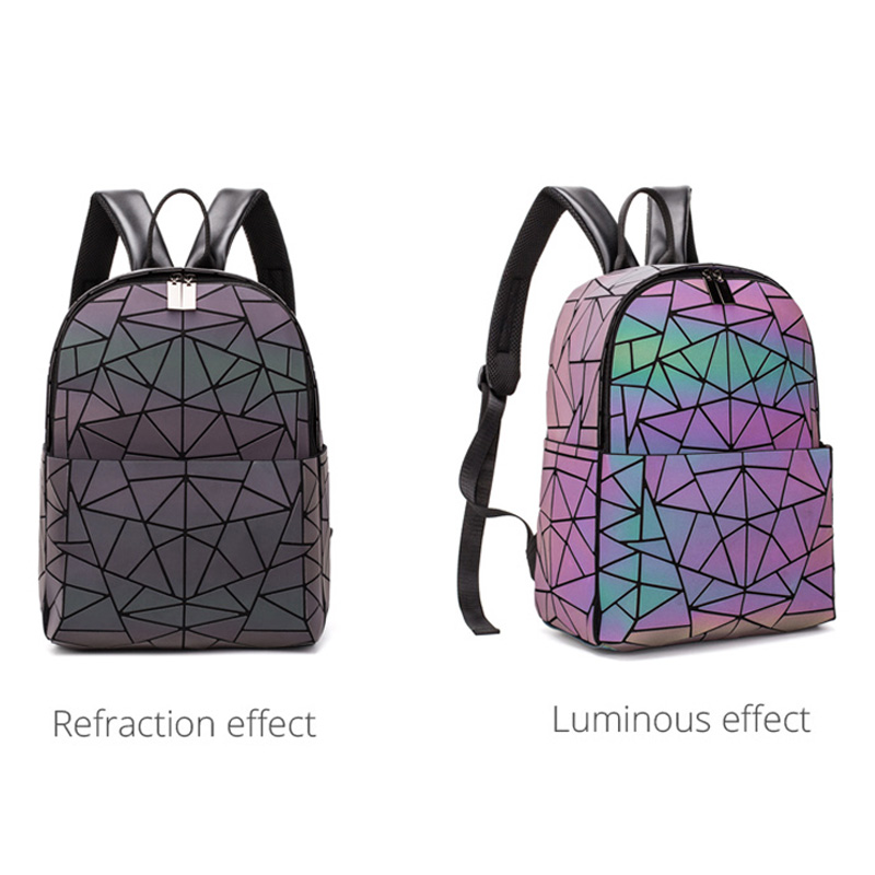 Frauen Rucksack Schule Tasche Für Jugendliche Mädchen Große Kapazität Rucksäcke Reisetaschen für Schule Zurück Pack holographische Bagpack