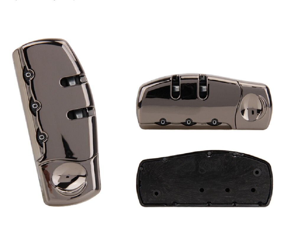 3 Digit Combination Padlock Accessories for Bags Lock Luggage Suitcase Travel Bag Code Lock Black Combination Trunk Fixed Lock