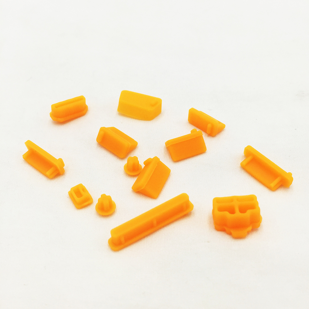 Universal Notebook Usb Silicone Anti Dust Plug16pcs Laptop Dustproof Stopper Dust Plug Usb Computer Interface Waterproof Cover: Orange