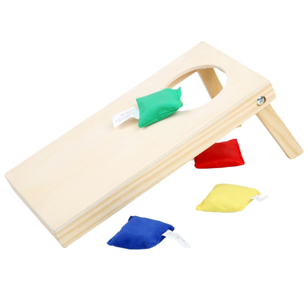 1 Pc Houten Toss Game Gooi Spel Zandzak Game Intellectuele Onderwijs Speelgoed Voor Kinderen Kids: Default Title
