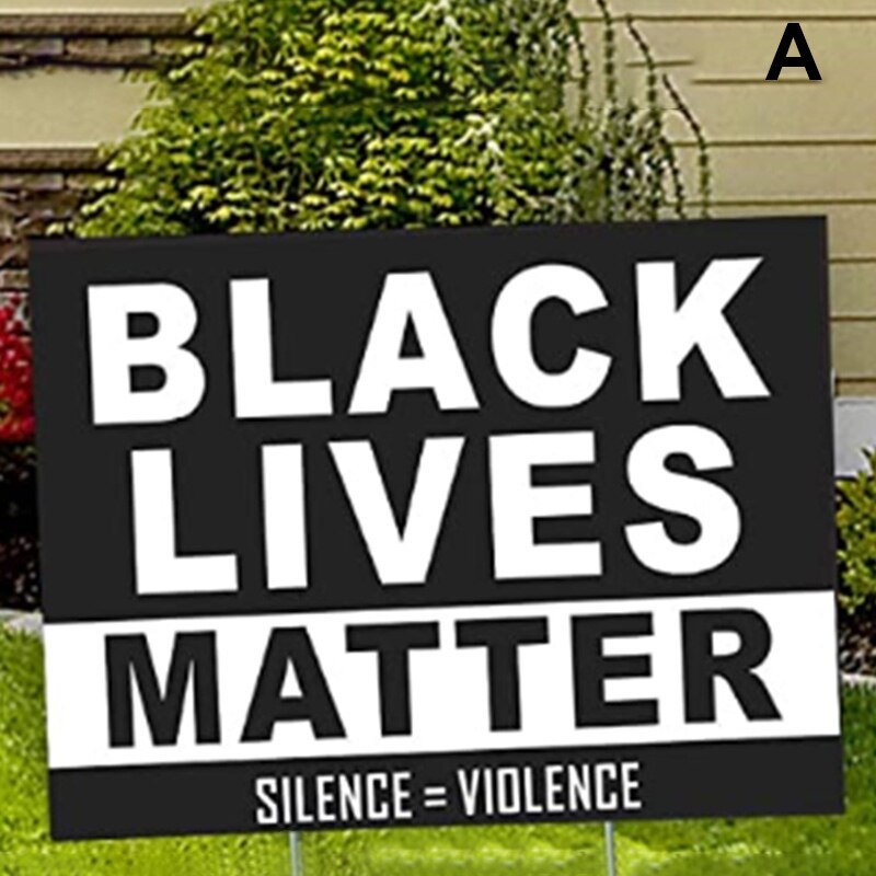 Newly Yard Sign Woman's Rights Human Rights Bright Colors for Garden Party Lawn Outdoor TE889