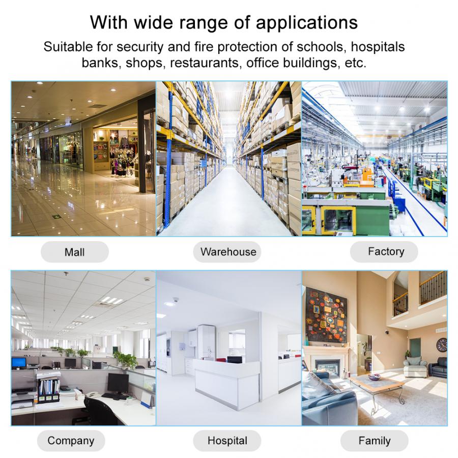 5Pcs SOS Emergency Call Switch Alarm Home Fire Safety Button Device 12V/24V/250V