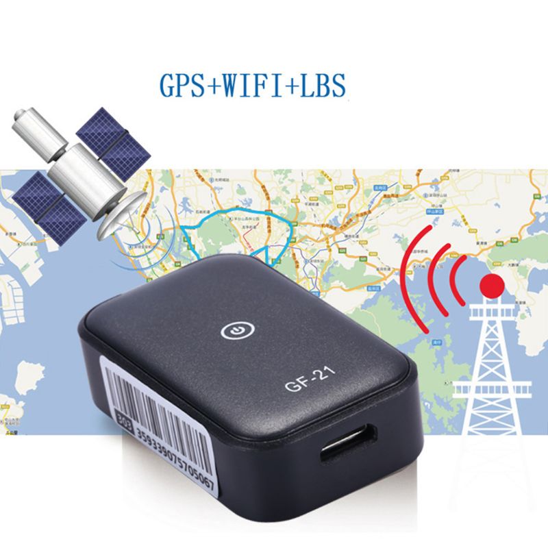 GF21 Mini Gps Auto Tracker App Anti-verloren Apparaat Spraakbesturing Opname Locator High-Definition Microfoon Wifi + lbs + Gps