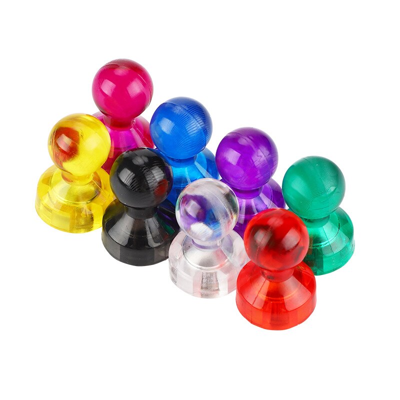 50 stk push pin magneter tommelfingerstifter stærke neodym magneter kegler køleskab whiteboard magneter kontor hjemmeværktøj 7 farver magnet