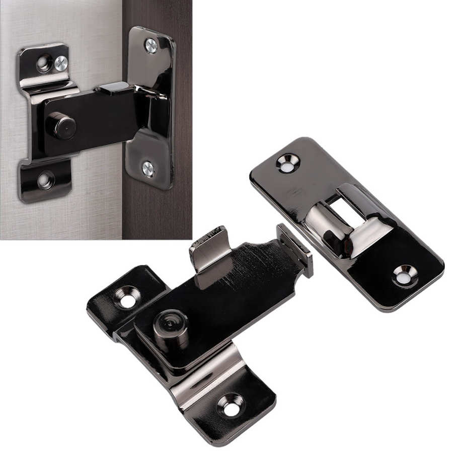 Sliding Door Latch 90 Degree Right Angle Anti Theft Buckle Hardware Fittings Security System window lock safety