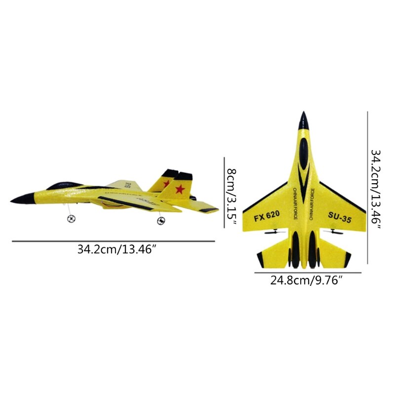 Flexible R/C Aircraft EPP Foam RC Realistic SU35 Fighter for Elementary Aeromodelling Long-Endurance Kids Favor
