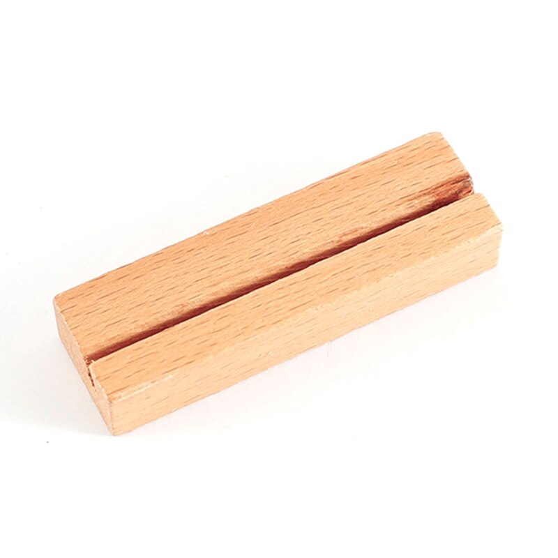 Wooden Photo Frame Picture Display Stand Message Holder Desk Decoration Wedding Christmas Year Party Supplies: Wood color