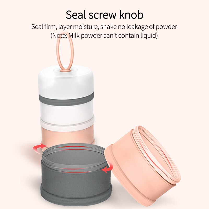 Baby Food Box Mix Container Food Container Milk Powder Container Reusable Formula Dispenser Snack Box Storage